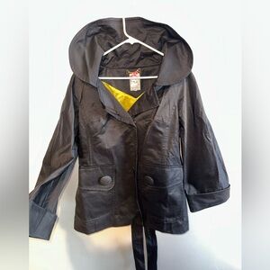 Yoana Baraschi Black Hooded Jacket